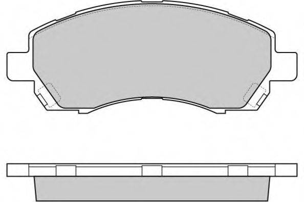 E.T.F. 120820 Комплект тормозных колодок, дисковый тормоз