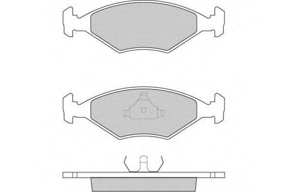 Комплект тормозных колодок, дисковый тормоз E.T.F. 12-0822