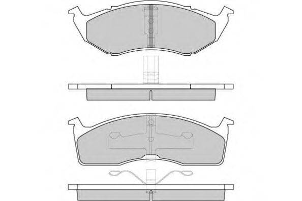 Комплект тормозных колодок, дисковый тормоз E.T.F. 12-0841
