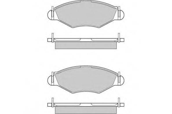 Комплект гальмівних колодок, дискове гальмо E.T.F. 12-0847