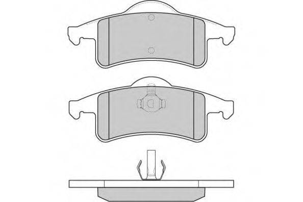 Комплект тормозных колодок, дисковый тормоз E.T.F. 12-0855
