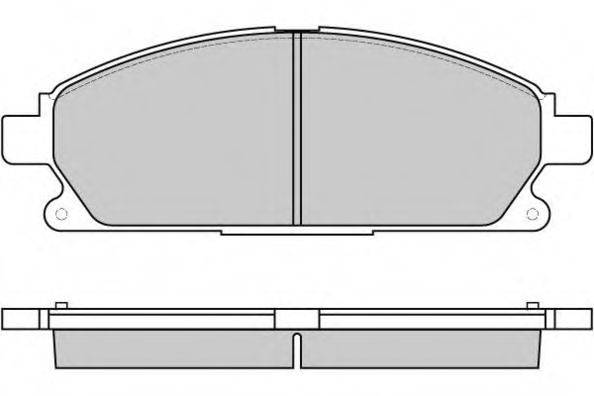 E.T.F. 120857 Комплект тормозных колодок, дисковый тормоз