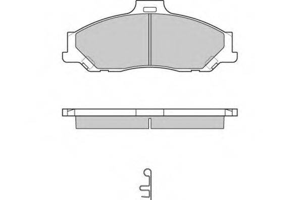 Комплект гальмівних колодок, дискове гальмо E.T.F. 12-0905