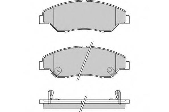 Комплект гальмівних колодок, дискове гальмо E.T.F. 12-0911