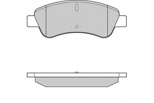 Комплект тормозных колодок, дисковый тормоз E.T.F. 12-0928