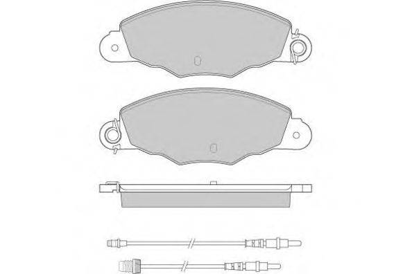 Комплект гальмівних колодок, дискове гальмо E.T.F. 12-0930