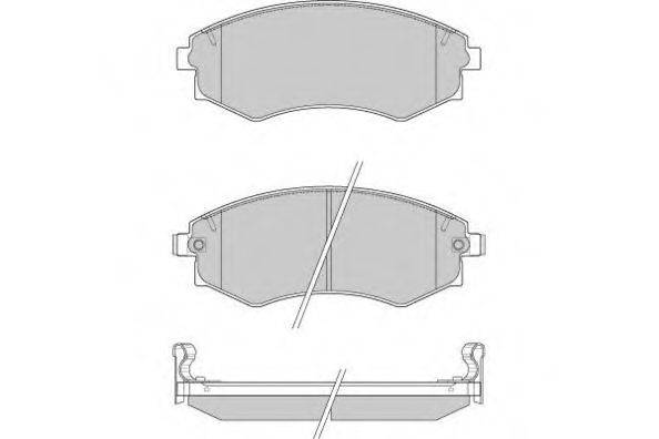Комплект тормозных колодок, дисковый тормоз E.T.F. 12-0941