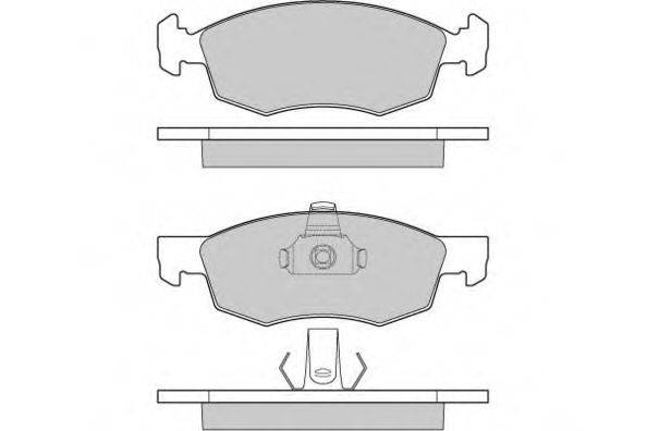 Комплект тормозных колодок, дисковый тормоз E.T.F. 12-0951