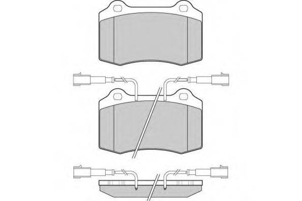Комплект тормозных колодок, дисковый тормоз E.T.F. 12-0979