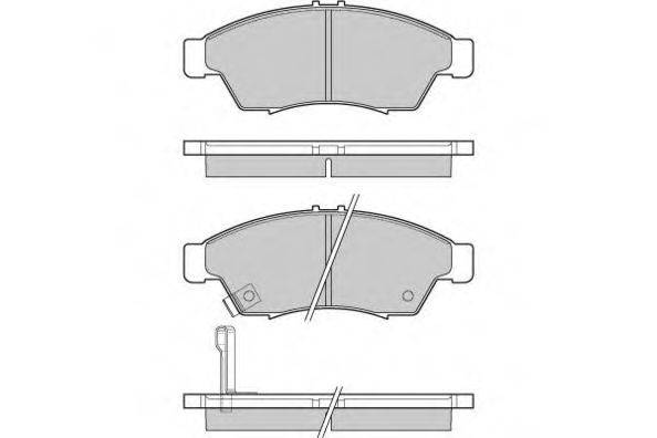 Комплект тормозных колодок, дисковый тормоз E.T.F. 12-1017