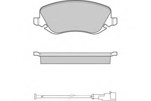 Комплект гальмівних колодок, дискове гальмо E.T.F. 12-1023