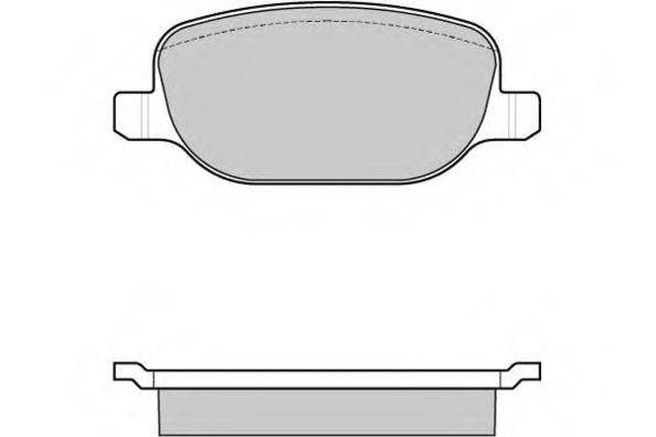 Комплект тормозных колодок, дисковый тормоз E.T.F. 12-1024