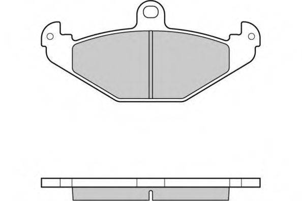 Комплект гальмівних колодок, дискове гальмо E.T.F. 12-1033