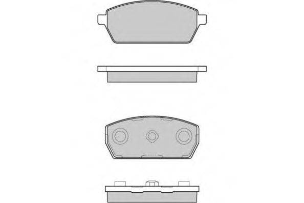 Комплект тормозных колодок, дисковый тормоз E.T.F. 12-1047