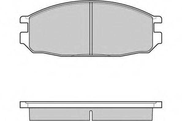 E.T.F. 121069 Комплект гальмівних колодок, дискове гальмо