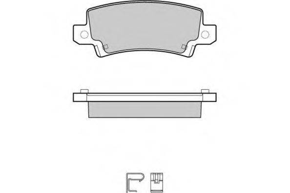 Комплект тормозных колодок, дисковый тормоз E.T.F. 12-1070