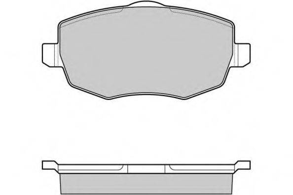 Комплект гальмівних колодок, дискове гальмо E.T.F. 12-1123