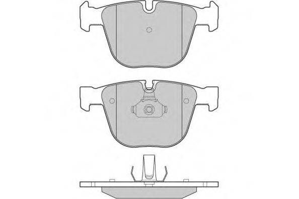 Комплект гальмівних колодок, дискове гальмо E.T.F. 12-1129