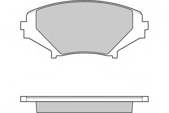 Комплект гальмівних колодок, дискове гальмо E.T.F. 12-1170