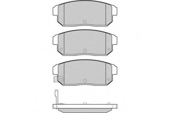 Комплект тормозных колодок, дисковый тормоз E.T.F. 12-1184