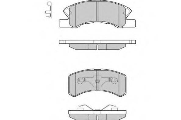 Комплект гальмівних колодок, дискове гальмо E.T.F. 12-1190