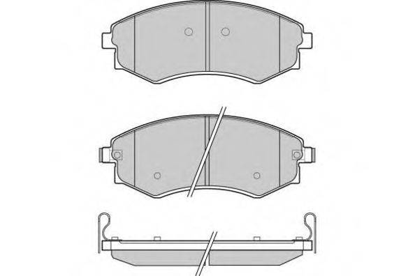 Комплект тормозных колодок, дисковый тормоз E.T.F. 12-1202