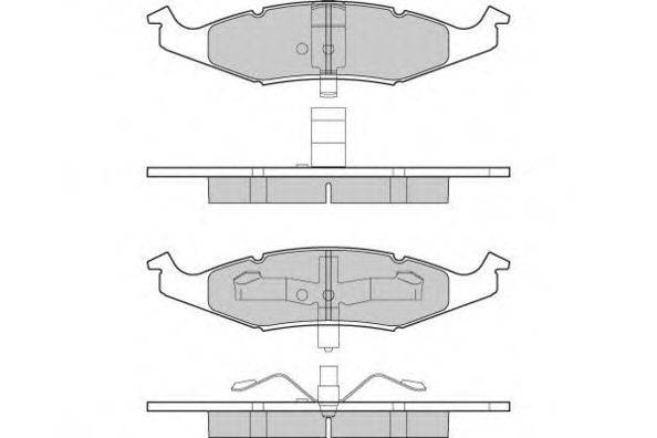 Комплект тормозных колодок, дисковый тормоз E.T.F. 12-1215