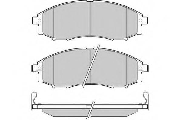 Комплект гальмівних колодок, дискове гальмо E.T.F. 12-1230