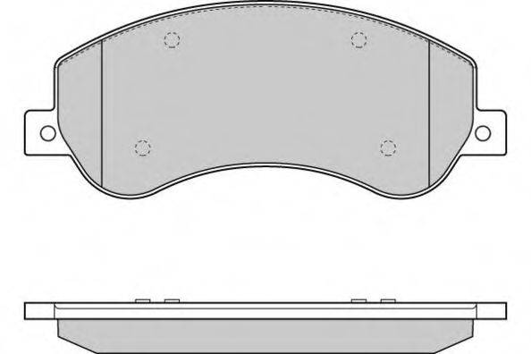 E.T.F. 121274 Комплект тормозных колодок, дисковый тормоз