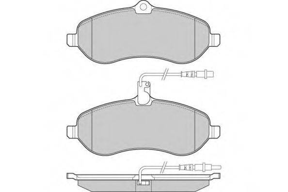 Комплект тормозных колодок, дисковый тормоз E.T.F. 12-1283