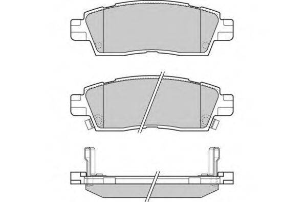 Комплект гальмівних колодок, дискове гальмо E.T.F. 12-1309