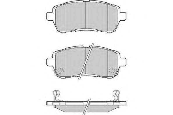 Комплект гальмівних колодок, дискове гальмо E.T.F. 12-1316