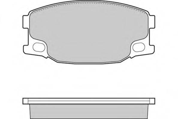 E.T.F. 121318 Комплект тормозных колодок, дисковый тормоз