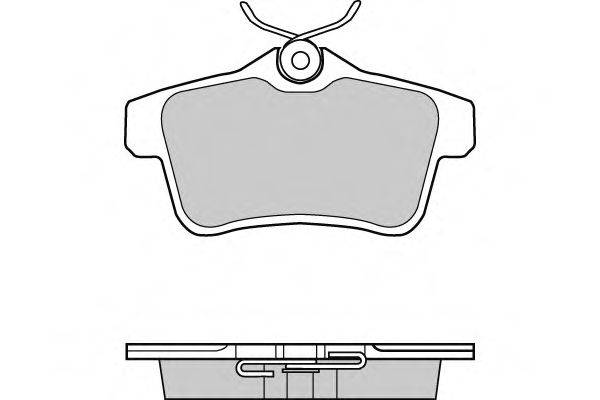 Комплект тормозных колодок, дисковый тормоз E.T.F. 12-1387