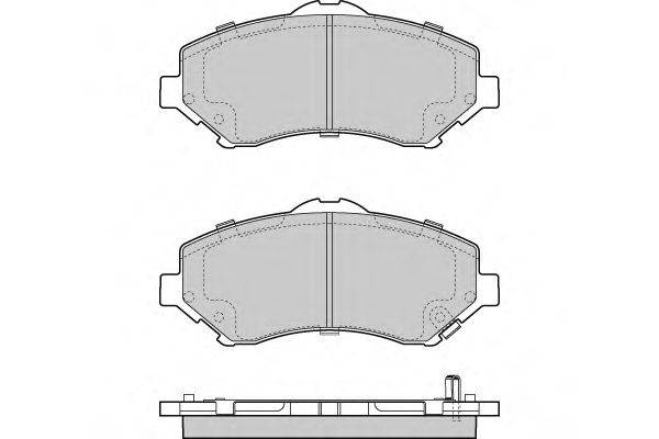 Комплект гальмівних колодок, дискове гальмо E.T.F. 12-1396
