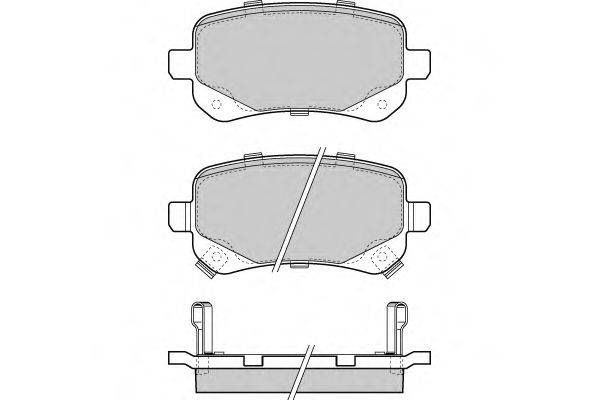 Комплект гальмівних колодок, дискове гальмо E.T.F. 12-1397
