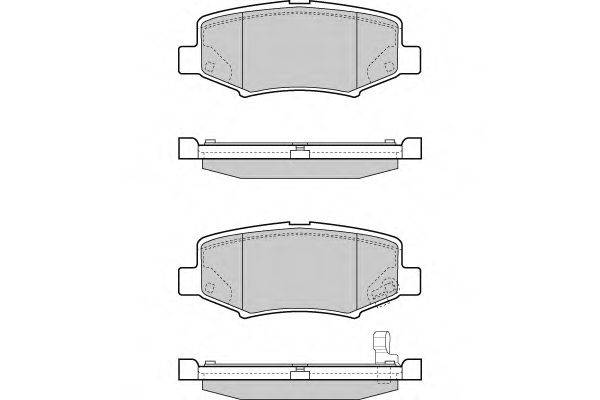 Комплект гальмівних колодок, дискове гальмо E.T.F. 12-1398