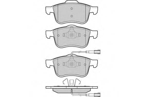 Комплект тормозных колодок, дисковый тормоз E.T.F. 12-1413