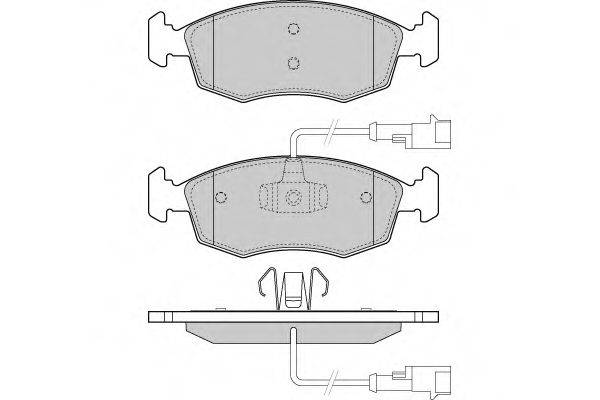 Комплект гальмівних колодок, дискове гальмо E.T.F. 12-1433