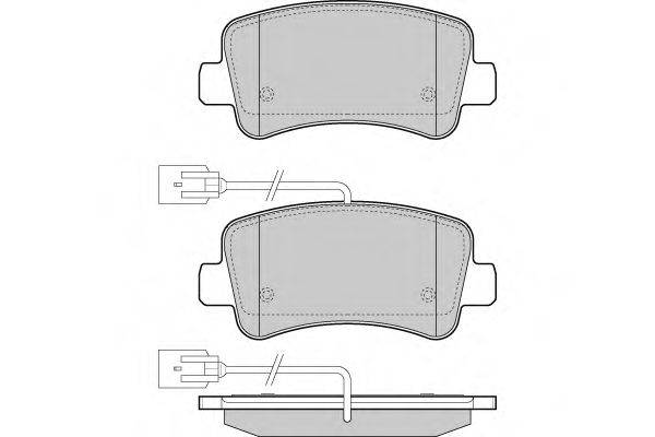 Комплект тормозных колодок, дисковый тормоз E.T.F. 12-1441