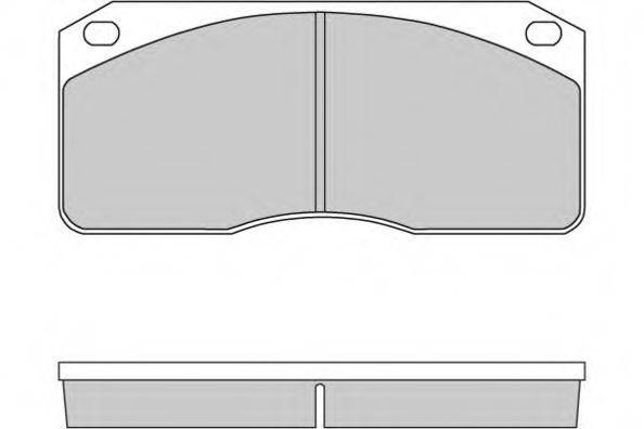 Комплект гальмівних колодок, дискове гальмо E.T.F. 12-5238