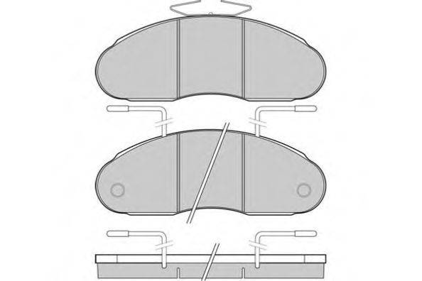 Комплект гальмівних колодок, дискове гальмо E.T.F. 12-5307
