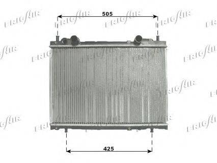 Радиатор, охлаждение двигателя FRIGAIR 0104.3086