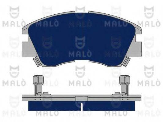 Комплект гальмівних колодок, дискове гальмо MALO 1050009