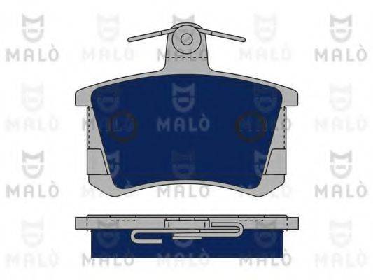 Комплект гальмівних колодок, дискове гальмо MALO 1050012
