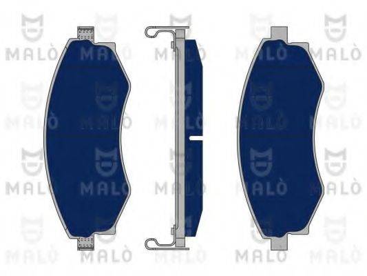 Комплект тормозных колодок, дисковый тормоз MALO 1050028