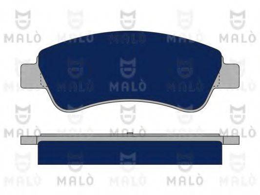 Комплект гальмівних колодок, дискове гальмо MALO 1050038