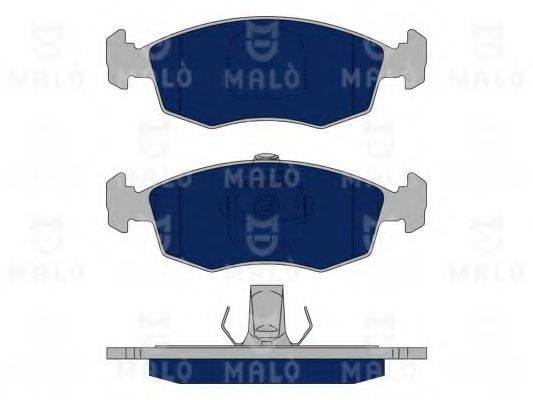 Комплект тормозных колодок, дисковый тормоз MALO 1050078