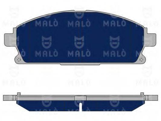 MALO 1050088 Комплект тормозных колодок, дисковый тормоз