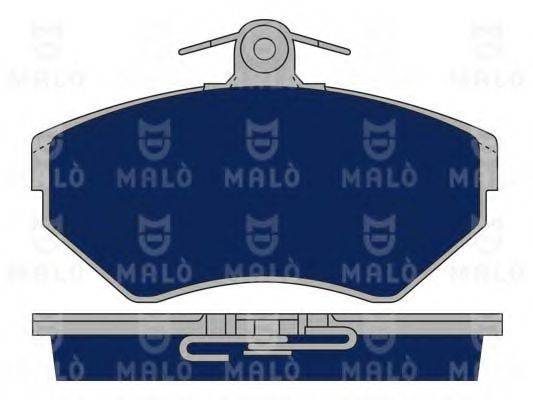 Комплект гальмівних колодок, дискове гальмо MALO 1050092